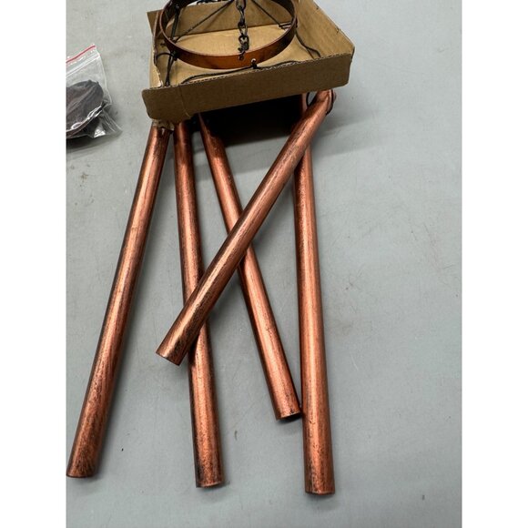 Solar-Powered Copper Hanging Wind Chime Kit With LED Light & Instructions READ - Picture 4 of 9